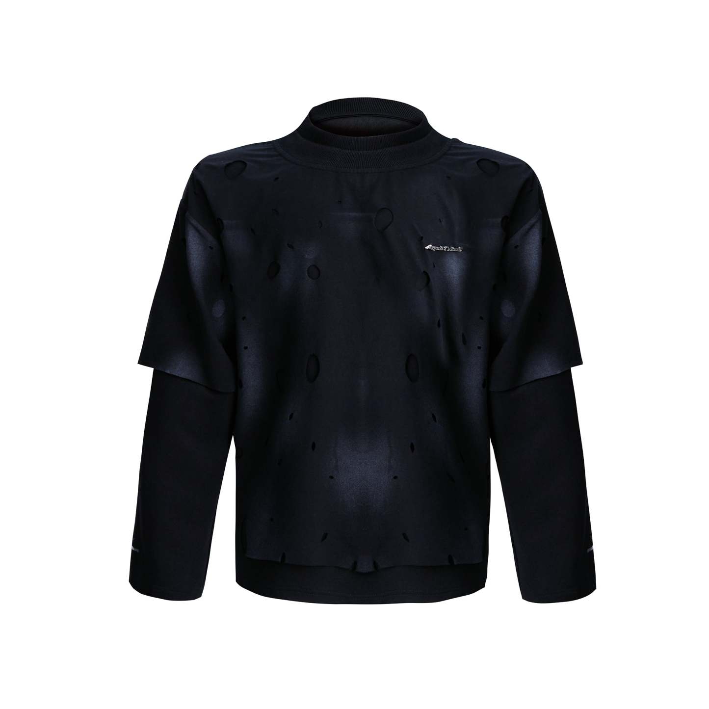 【24s Sep.】Retro Two-piece Ripped Sweatshirt-IYAMIUIO