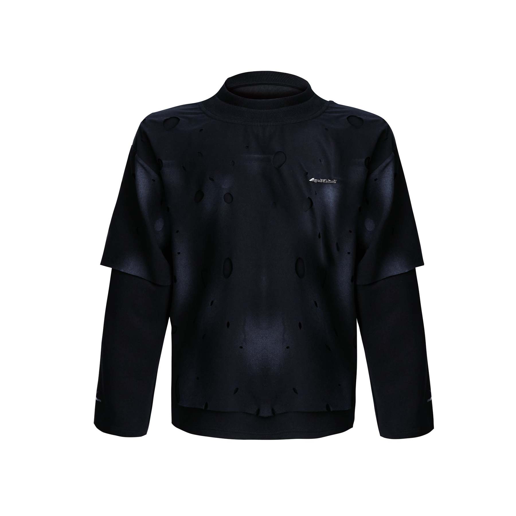 【24s Sep.】Retro Two-piece Ripped Sweatshirt-IYAMIUIO