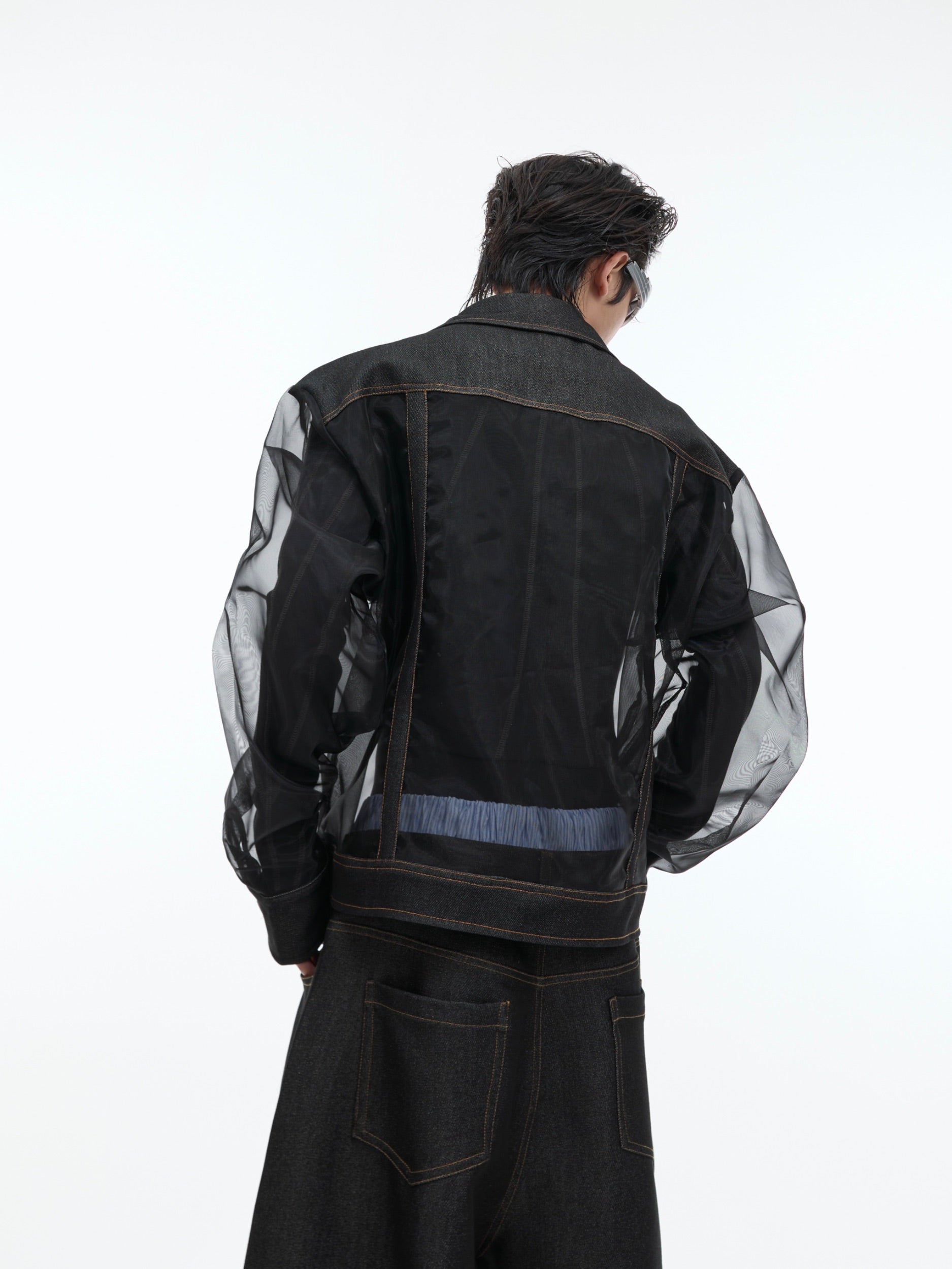 【24s Oct.】Mesh Hollow See-Through Jacket-IYAMIUIO