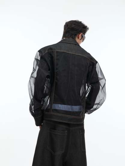 【24s Oct.】Mesh Hollow See-Through Jacket-IYAMIUIO