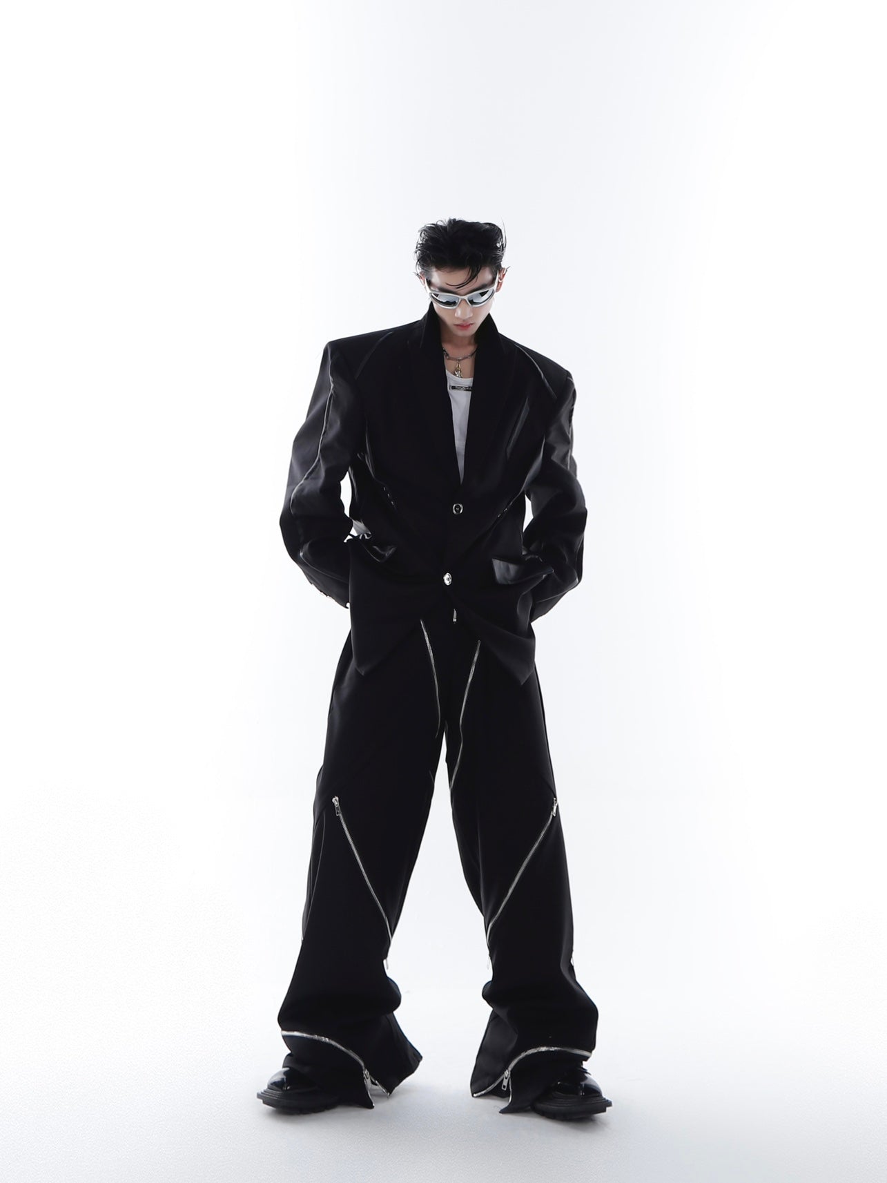 【23s Feb.】PU Shoulder Pad Jacket-IYAMIUIO