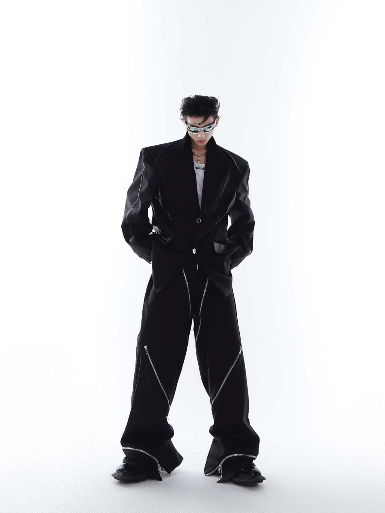 【23s Feb.】PU Shoulder Pad Jacket-IYAMIUIO