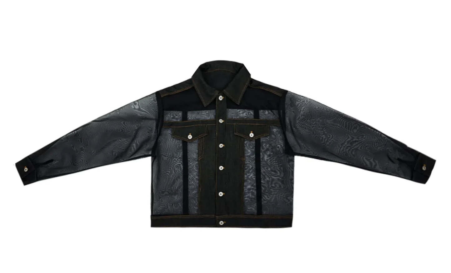 【24s Oct.】Mesh Hollow See-Through Jacket-IYAMIUIO