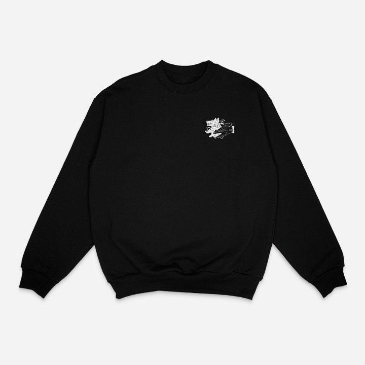 Dogs Embroidery Crewneck -JJK-IYAMIUIO