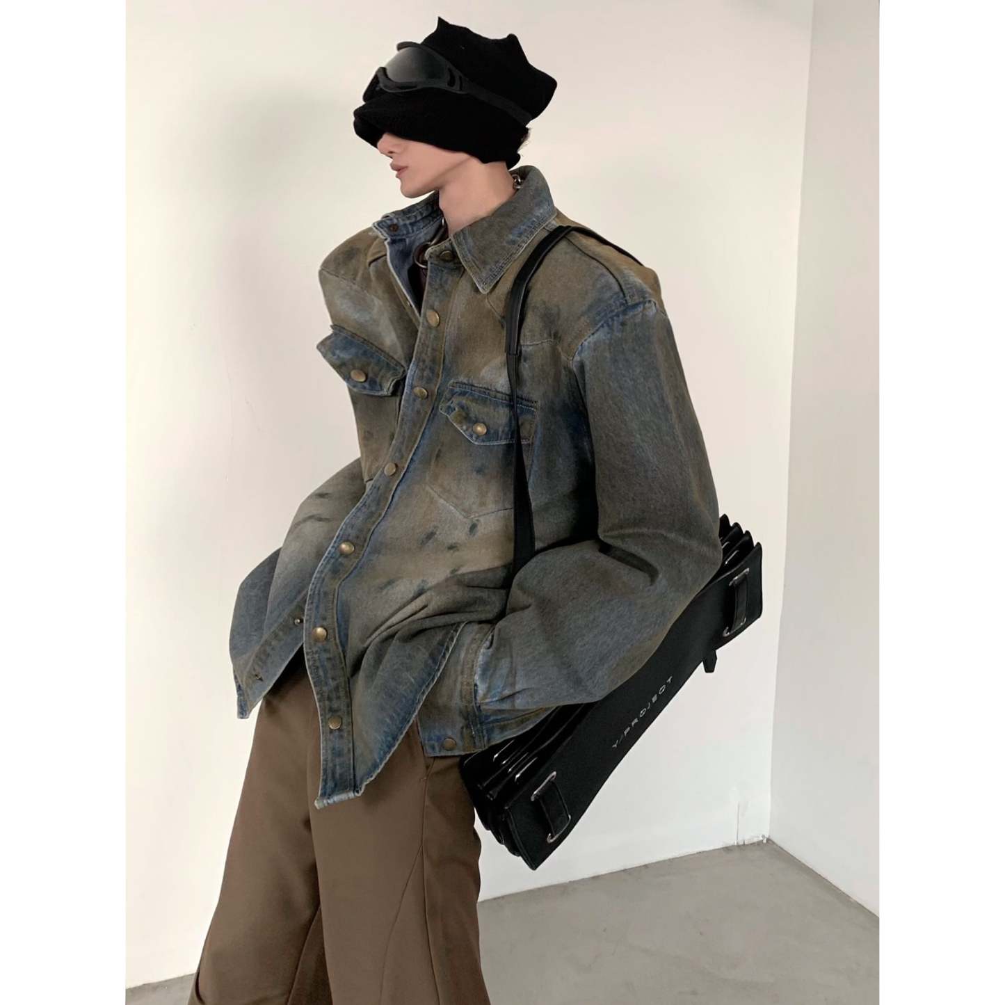 【24s March.】American Vintage Distressed Washed Denim Jacket-IYAMIUIO