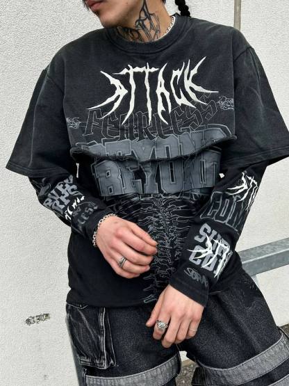 "Attack" Long-sleeve-IYAMIUIO