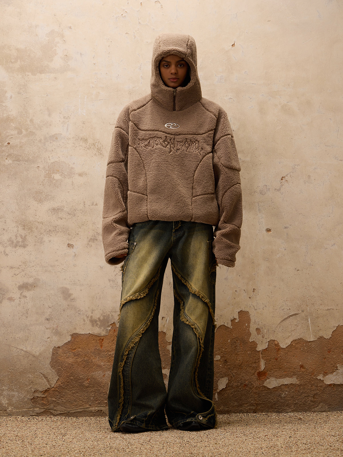 Personsoul Destructive  Denim Retro Blue Jeans-IYAMIUIO