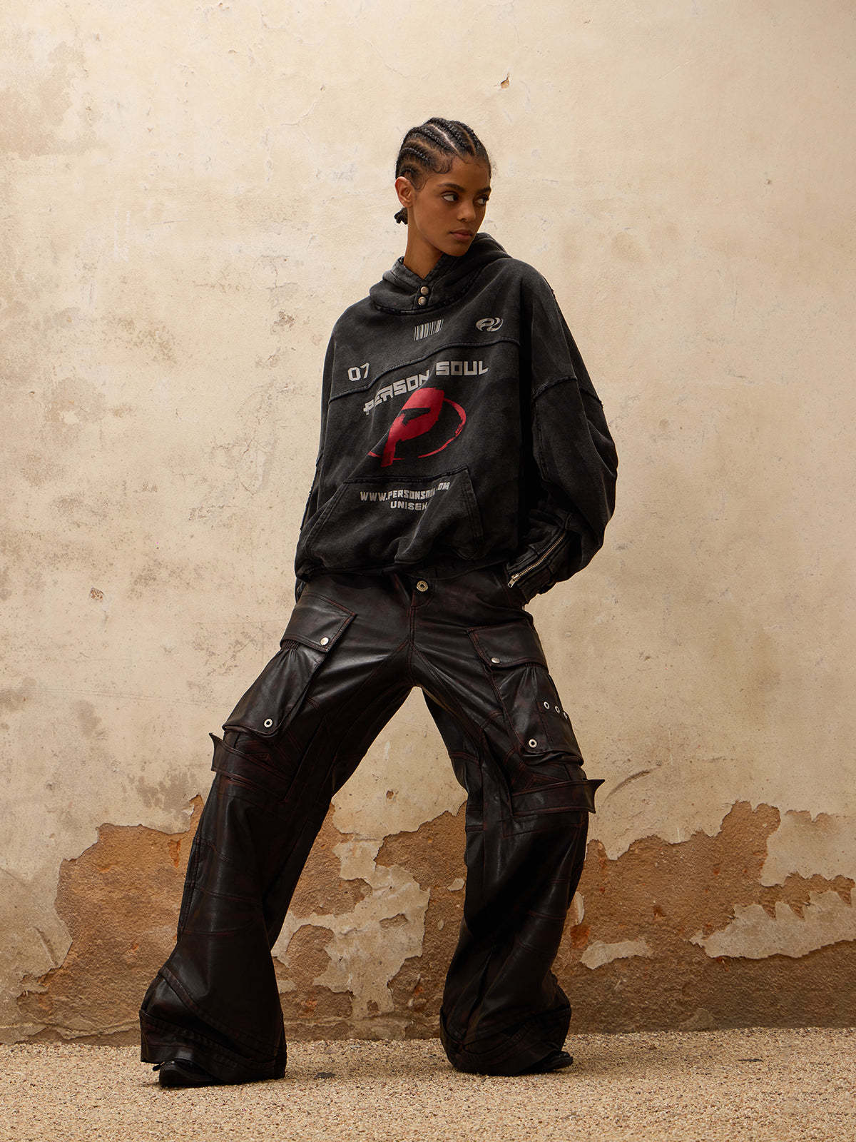 Personsoul Washing Dirty Hoodie-IYAMIUIO