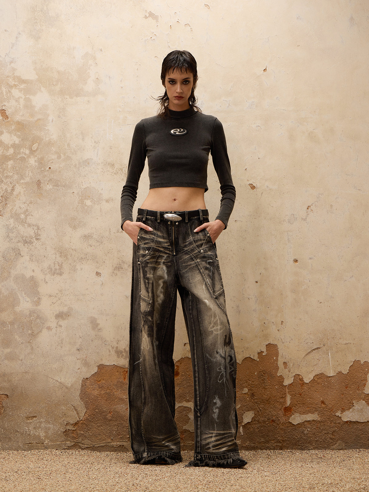 Personsoul Fading Mini T-shirt-IYAMIUIO