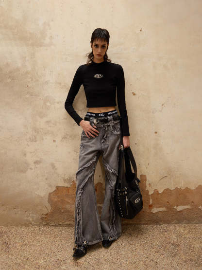 Personsoul Fading Mini T-shirt-IYAMIUIO