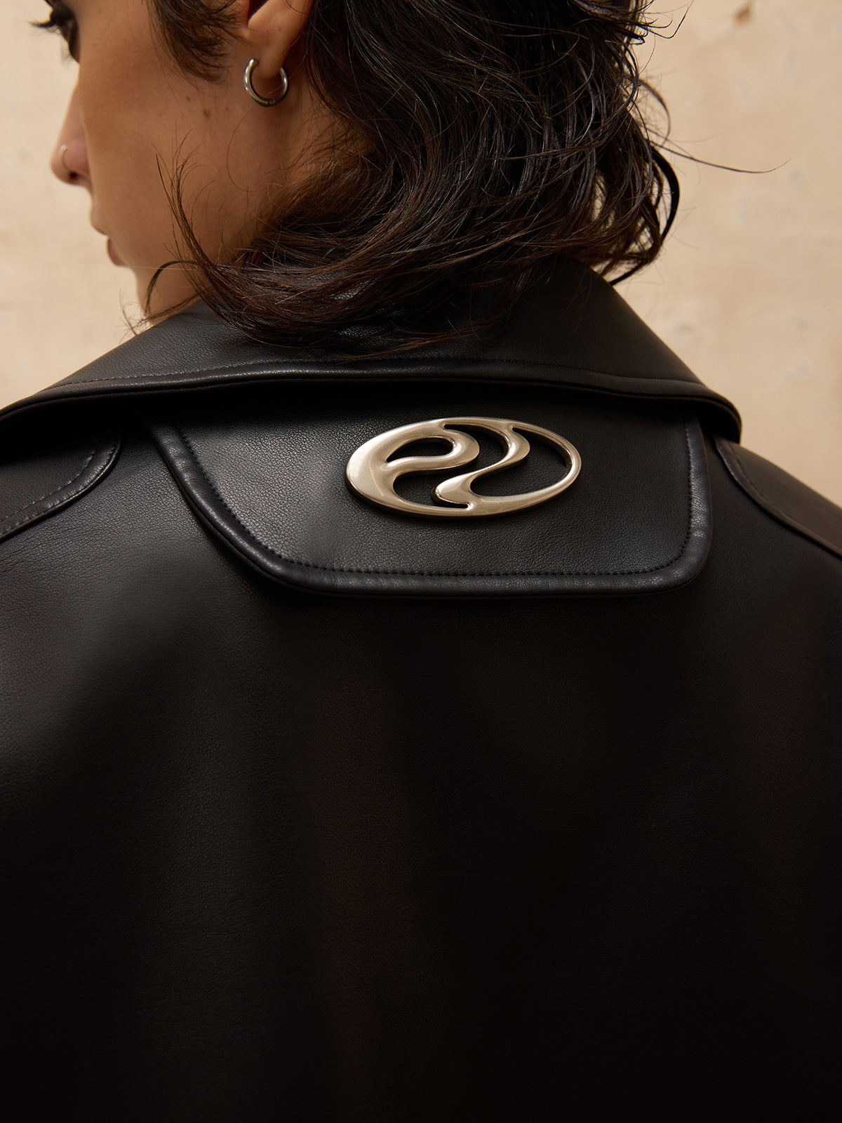 Personsoul Racing Faux-Leather Jacket-IYAMIUIO