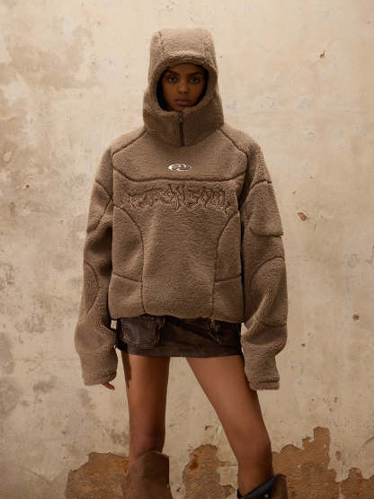 Personsoul Sherpa Hoodie-IYAMIUIO