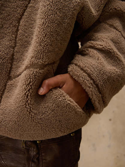 Personsoul Sherpa Hoodie-IYAMIUIO