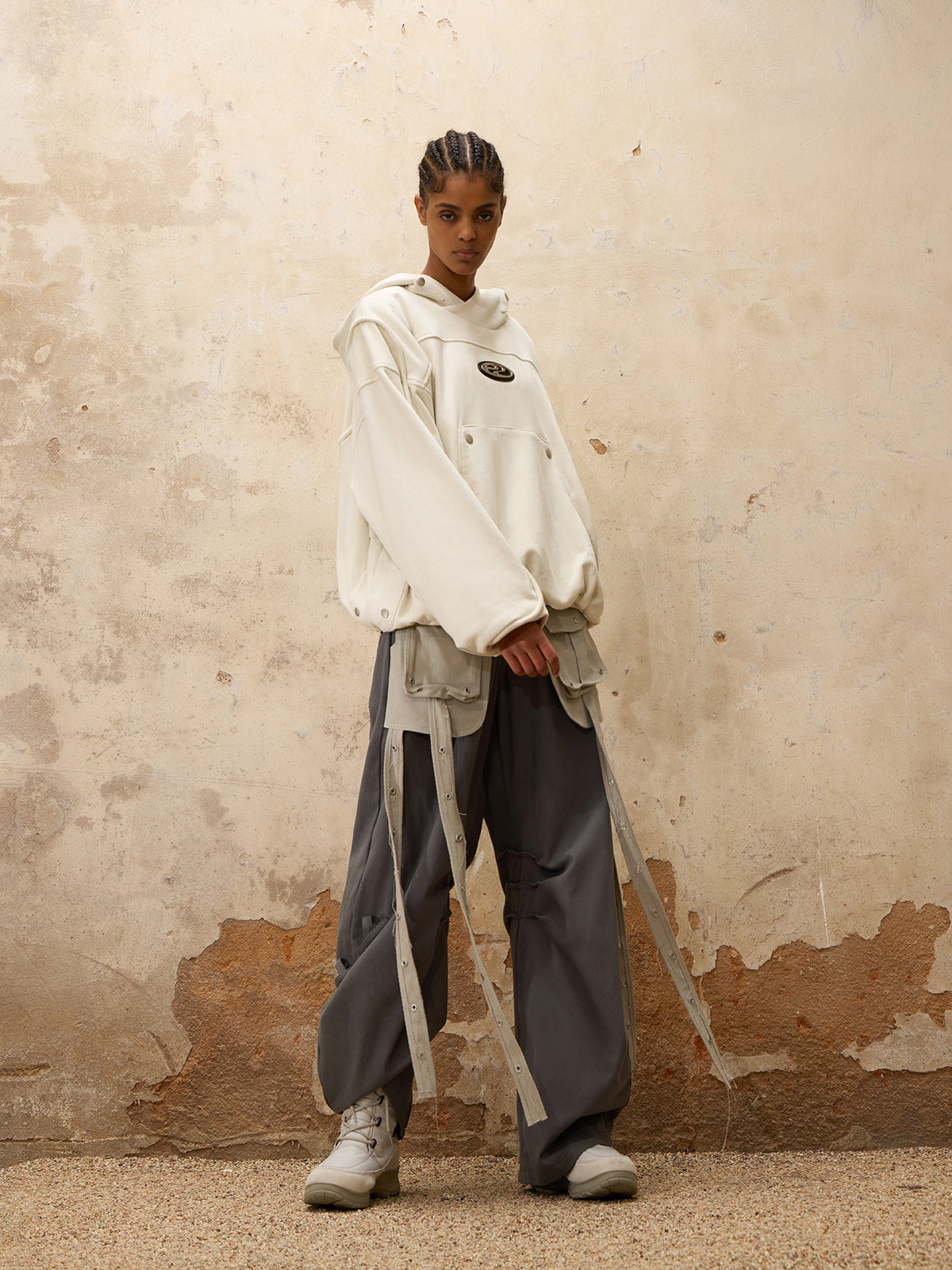 Personsoul Fanny Pack Cargo Pants-IYAMIUIO