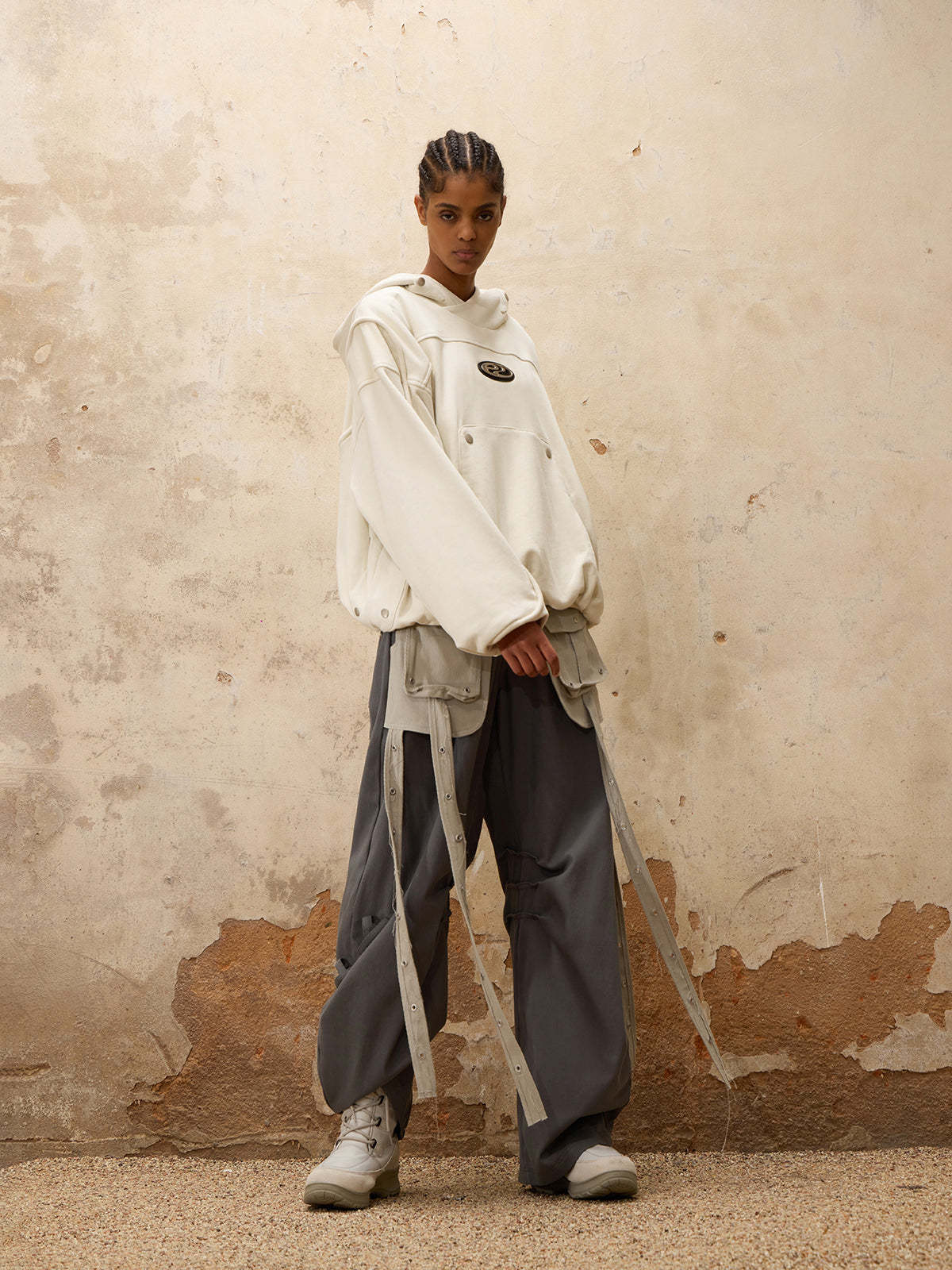 Personsoul Fanny Pack Cargo Pants-IYAMIUIO