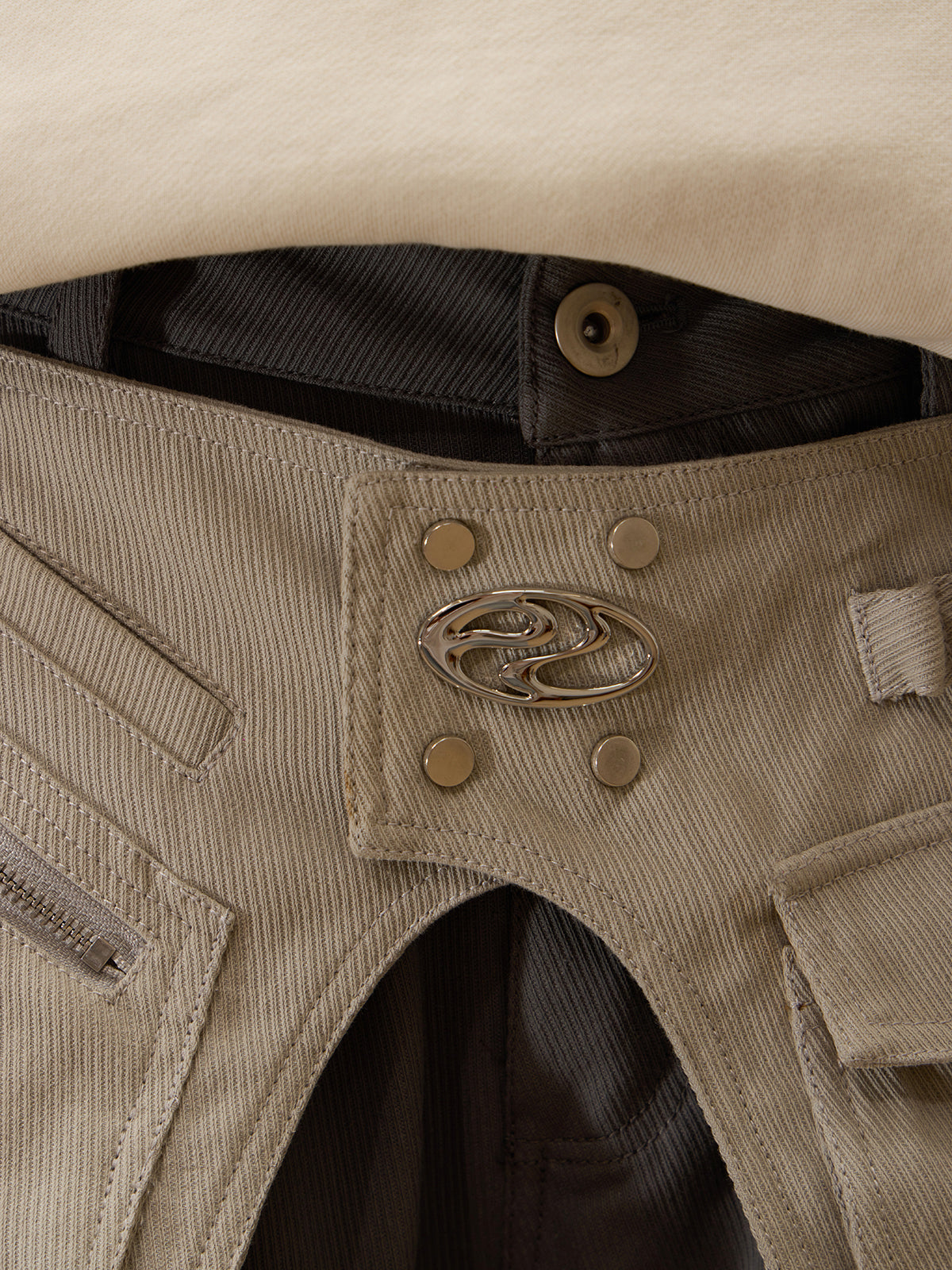 Personsoul Fanny Pack Cargo Pants-IYAMIUIO