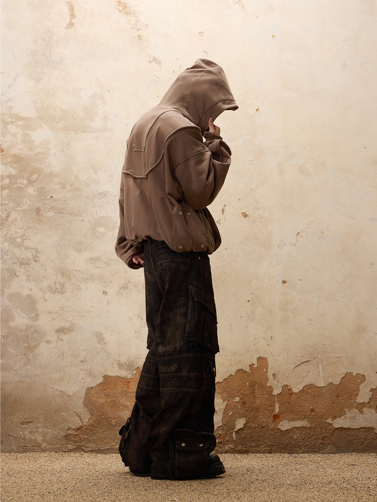 Personsoul Mud Dirty Denim Jeans-IYAMIUIO