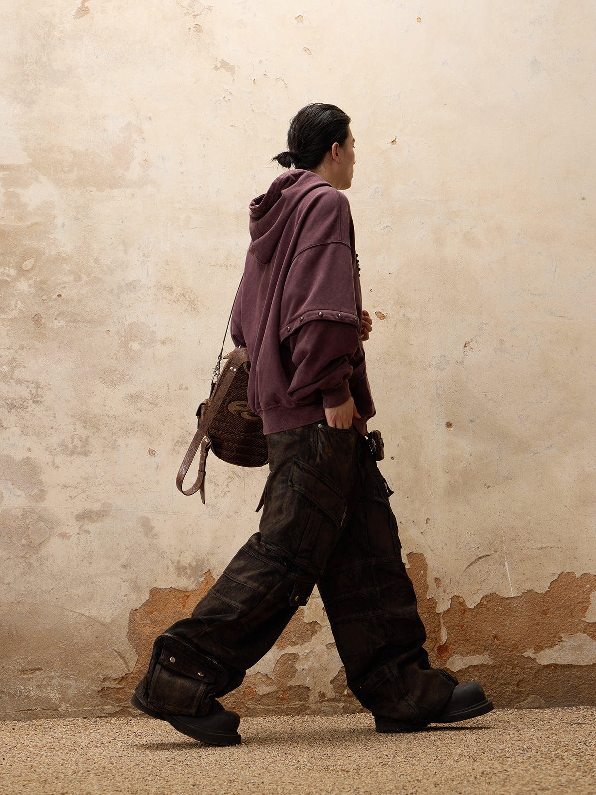 Personsoul Removable Sleeves Pulloverse-IYAMIUIO