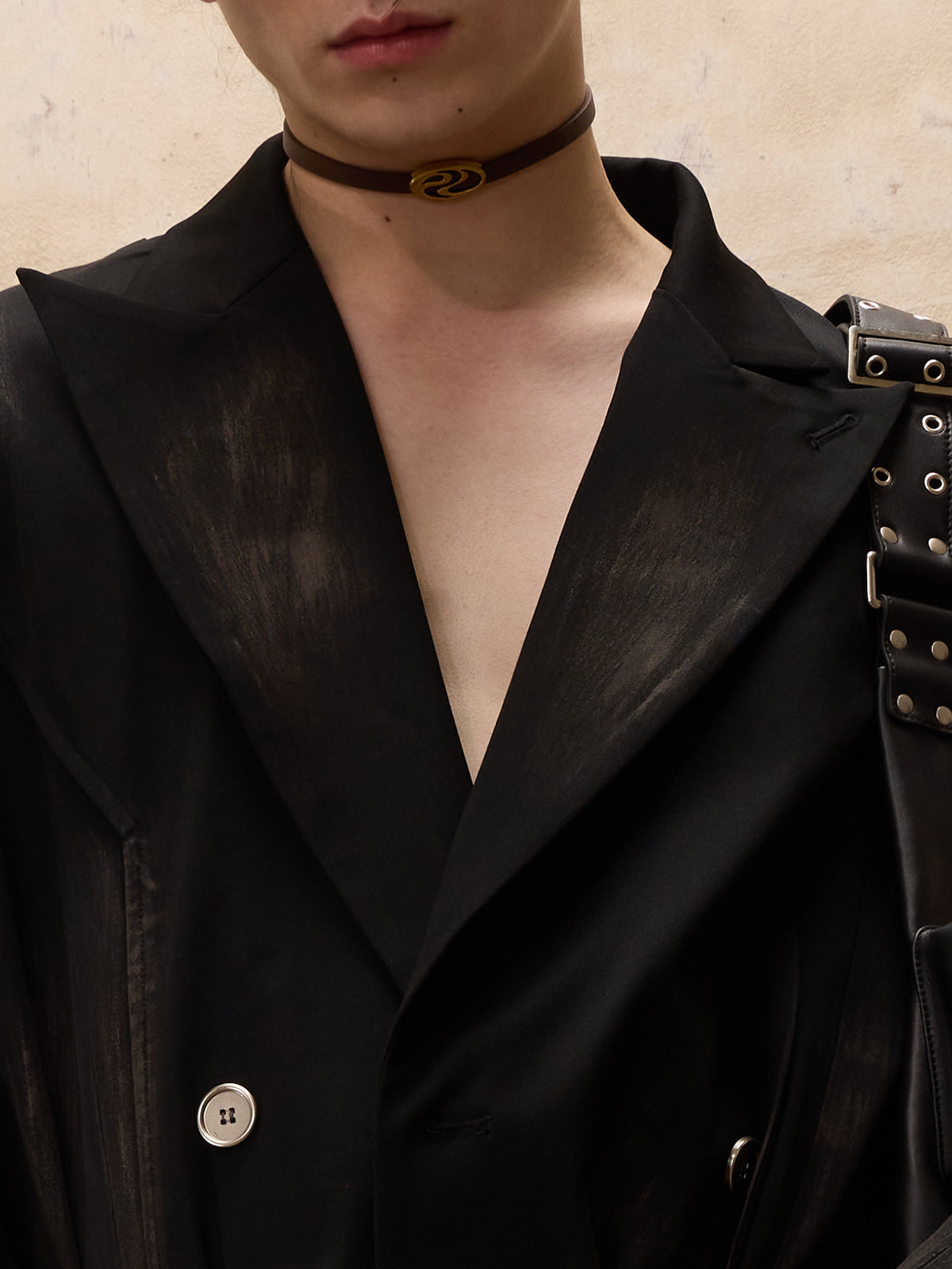 Personsoul Dirty Trench Coat-IYAMIUIO