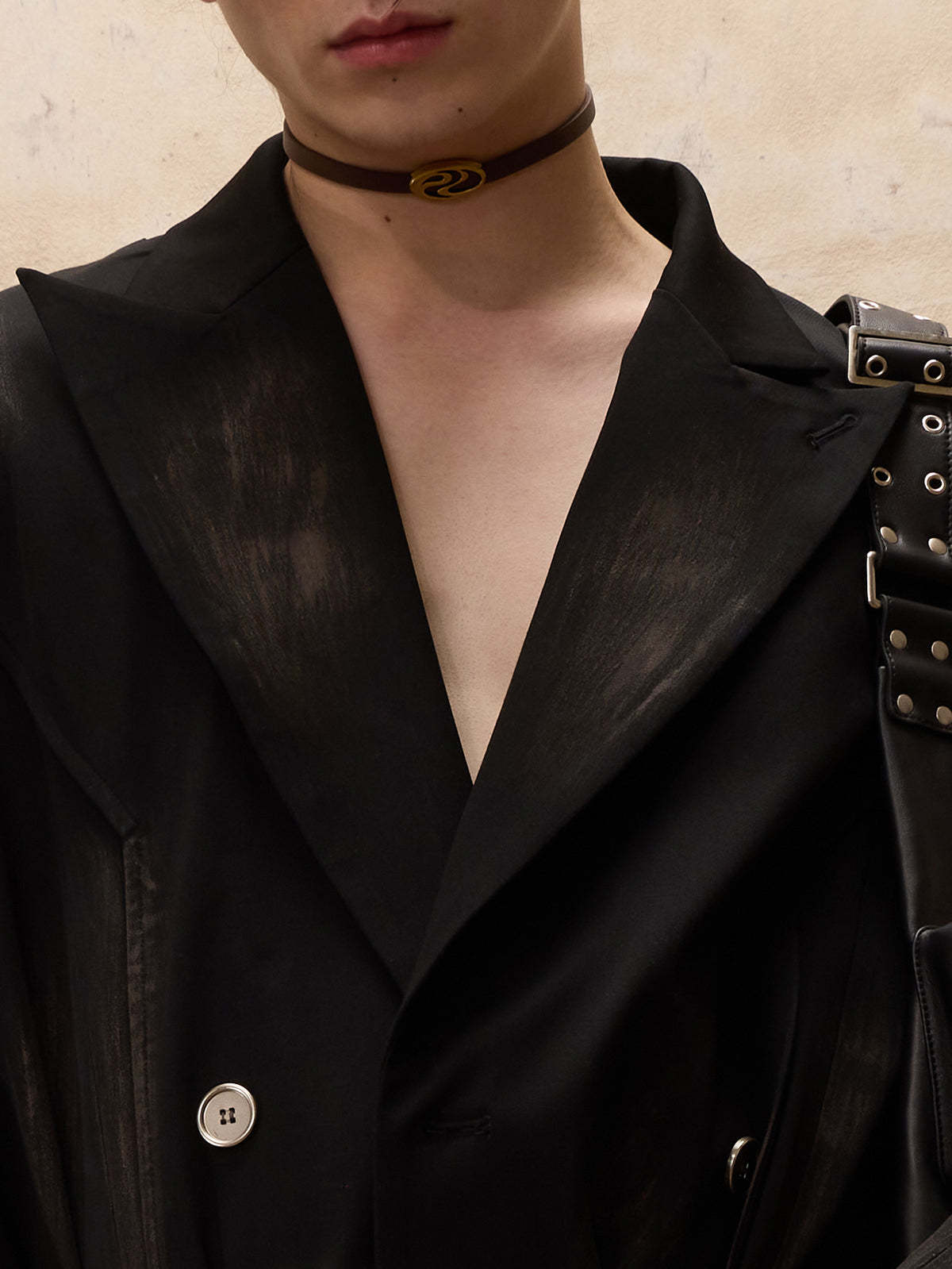 Personsoul Dirty Trench Coat-IYAMIUIO