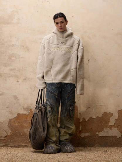 Personsoul Sherpa Hoodie-IYAMIUIO