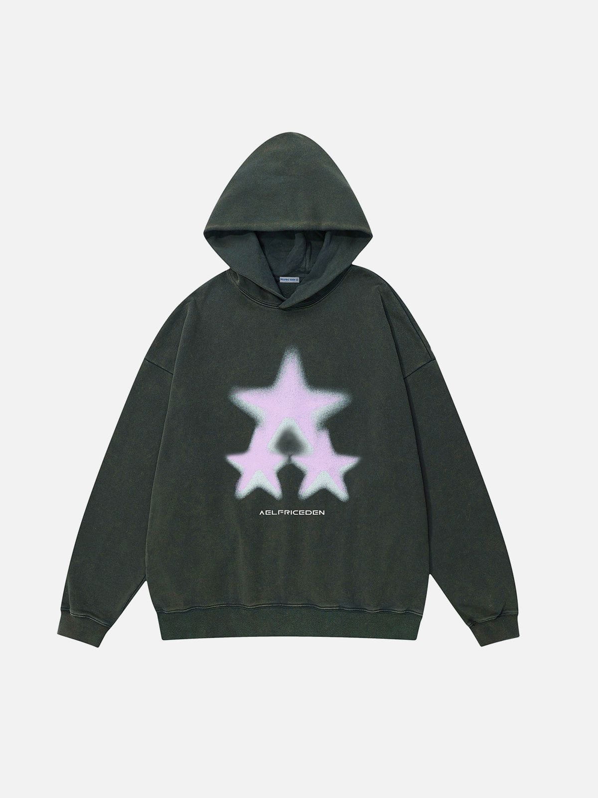 Aelfric Eden Blurring Star Washed Hoodie-IYAMIUIO