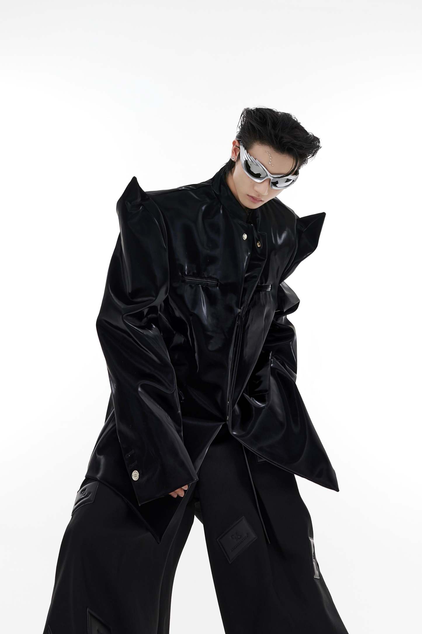 【23s August.】Horn-shaped Leather Jacket-IYAMIUIO