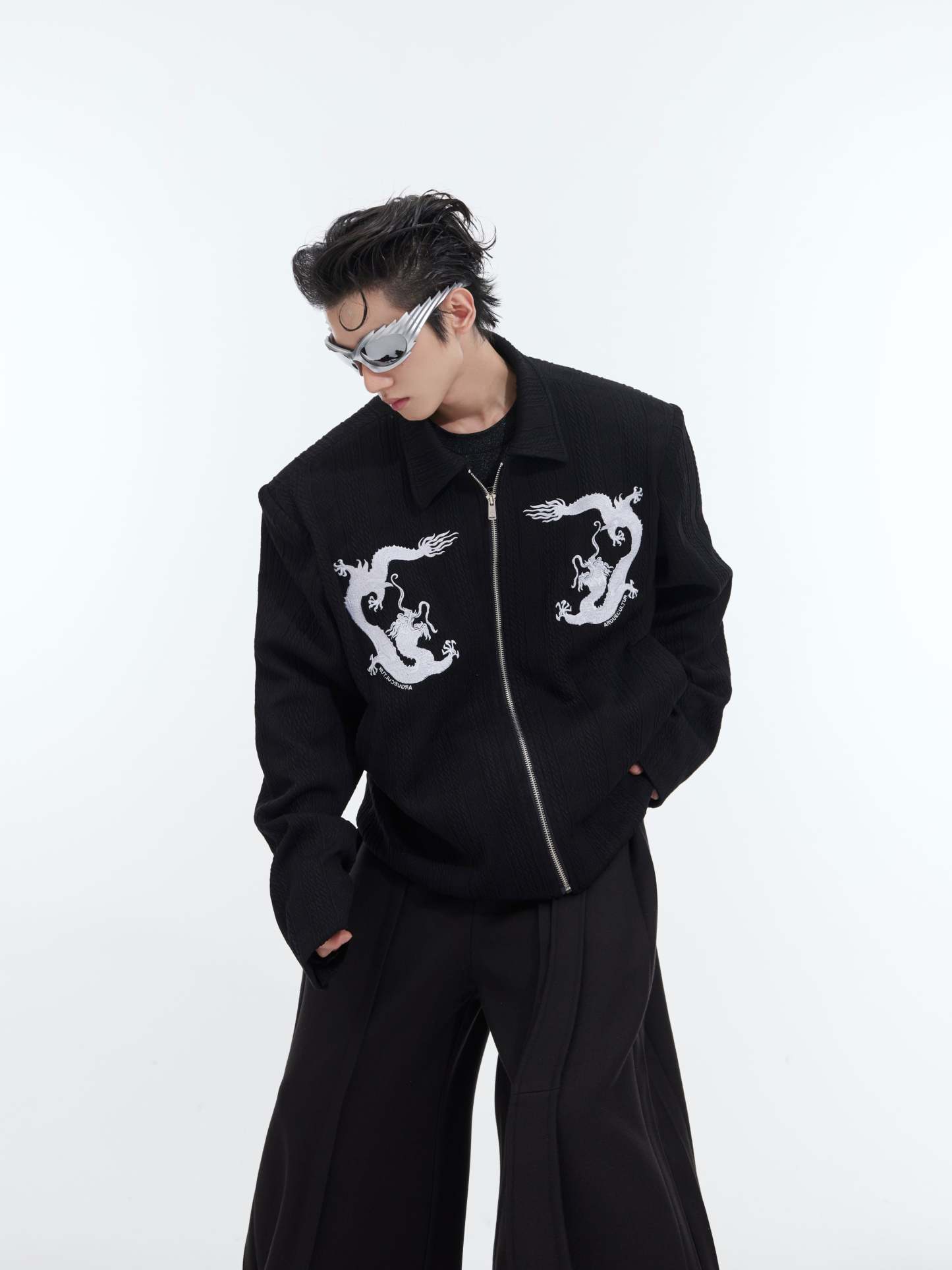 【24s February.】"Dragon" Pattern Simple Design Jacket-IYAMIUIO