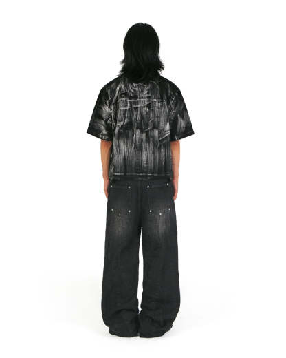 Brushed Shirt Black-IYAMIUIO