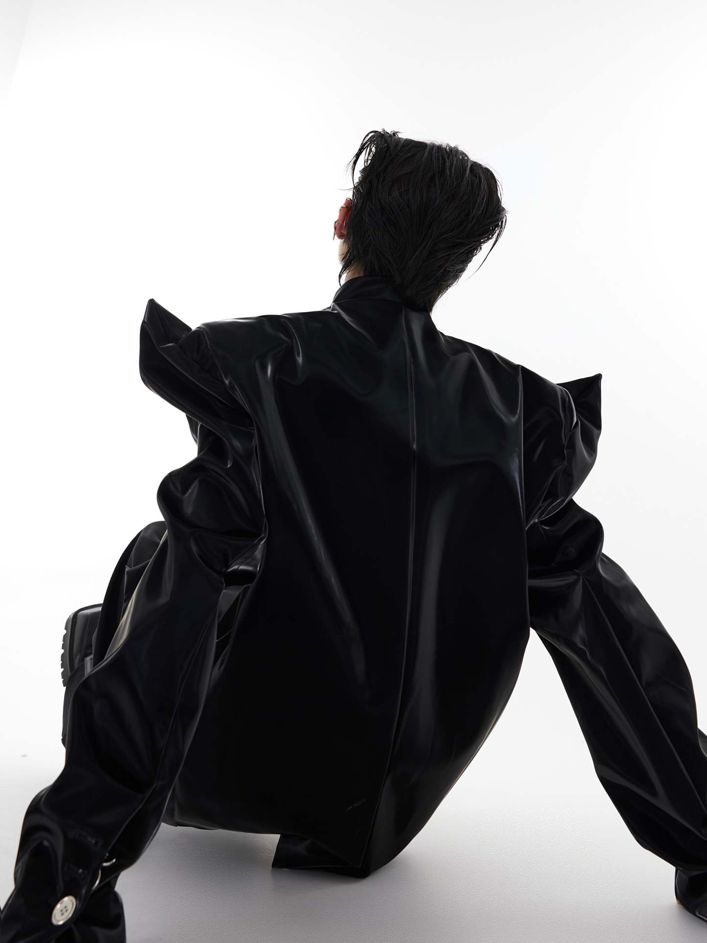 【23s August.】Horn-shaped Leather Jacket-IYAMIUIO