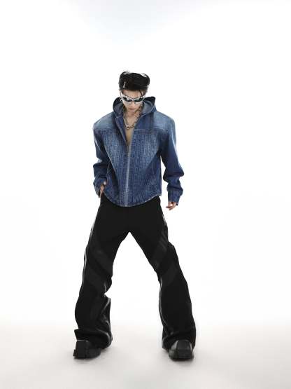 【23s Jun.】Padded Hooded Denim Jacket-IYAMIUIO