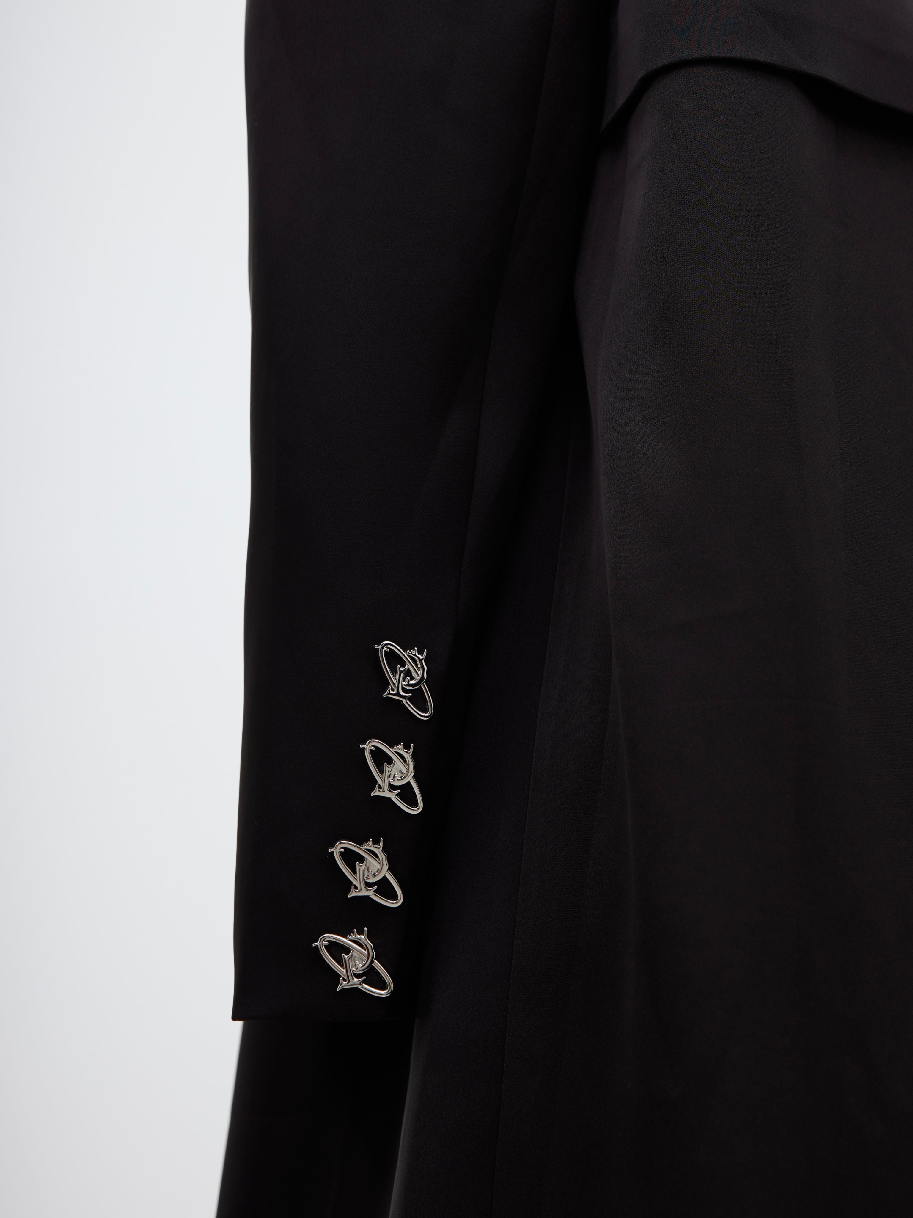 【23s October.】Double Layer Deconstructed Shoulder Padded Coat-IYAMIUIO