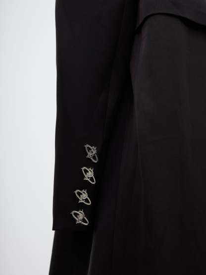 【23s October.】Double Layer Deconstructed Shoulder Padded Coat-IYAMIUIO