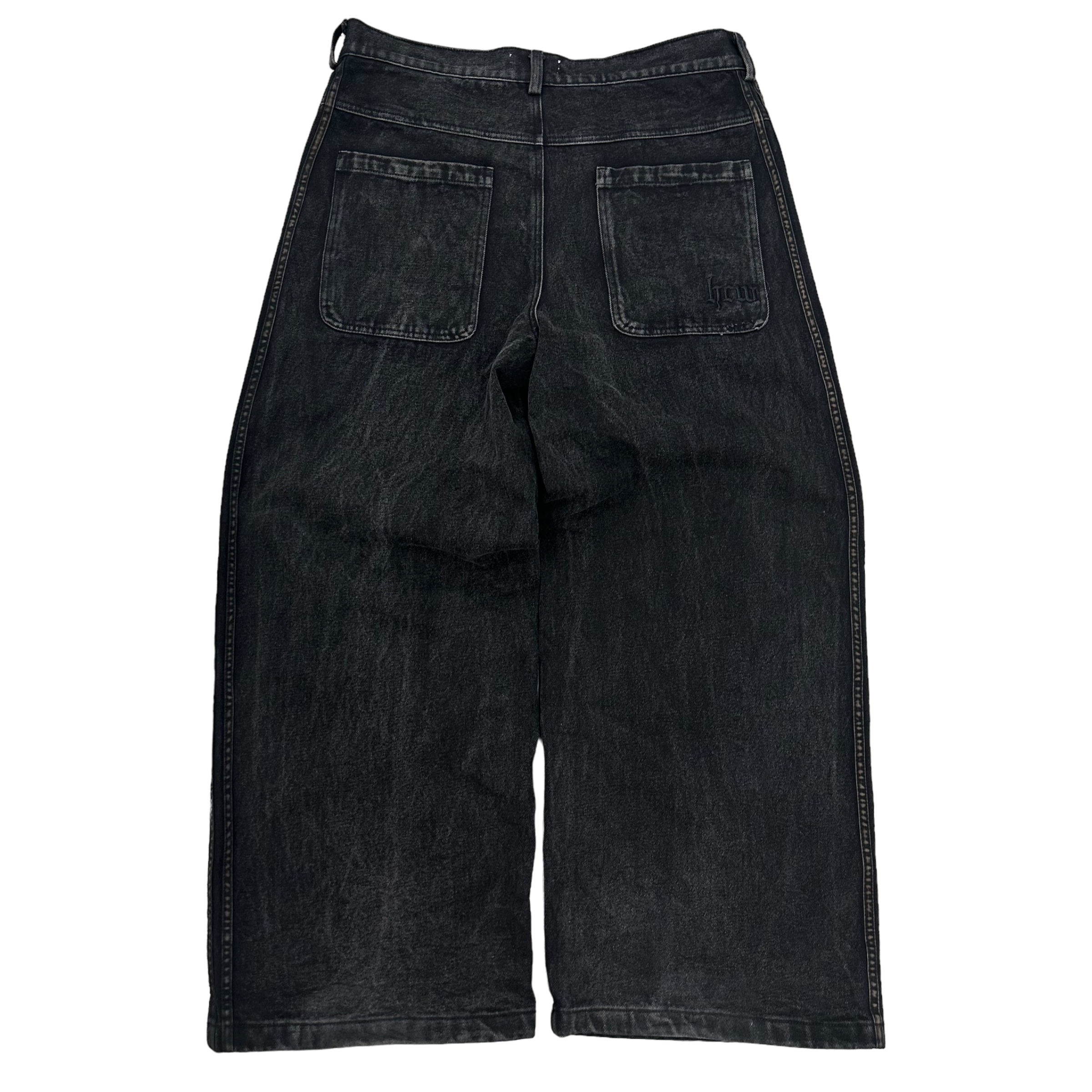TRACK JEANS (BLACK/BLACK)-IYAMIUIO