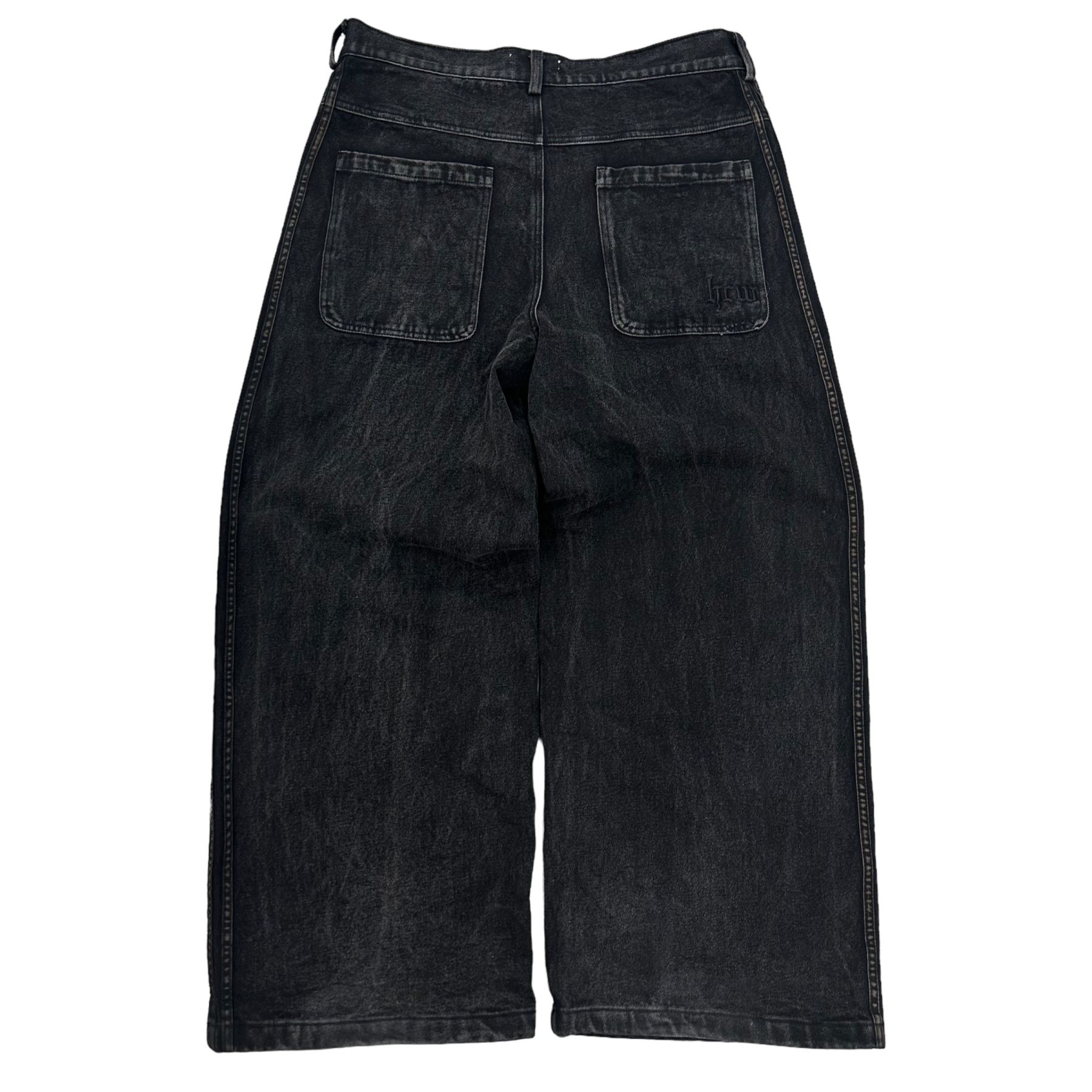 TRACK JEANS (BLACK/BLACK)-IYAMIUIO