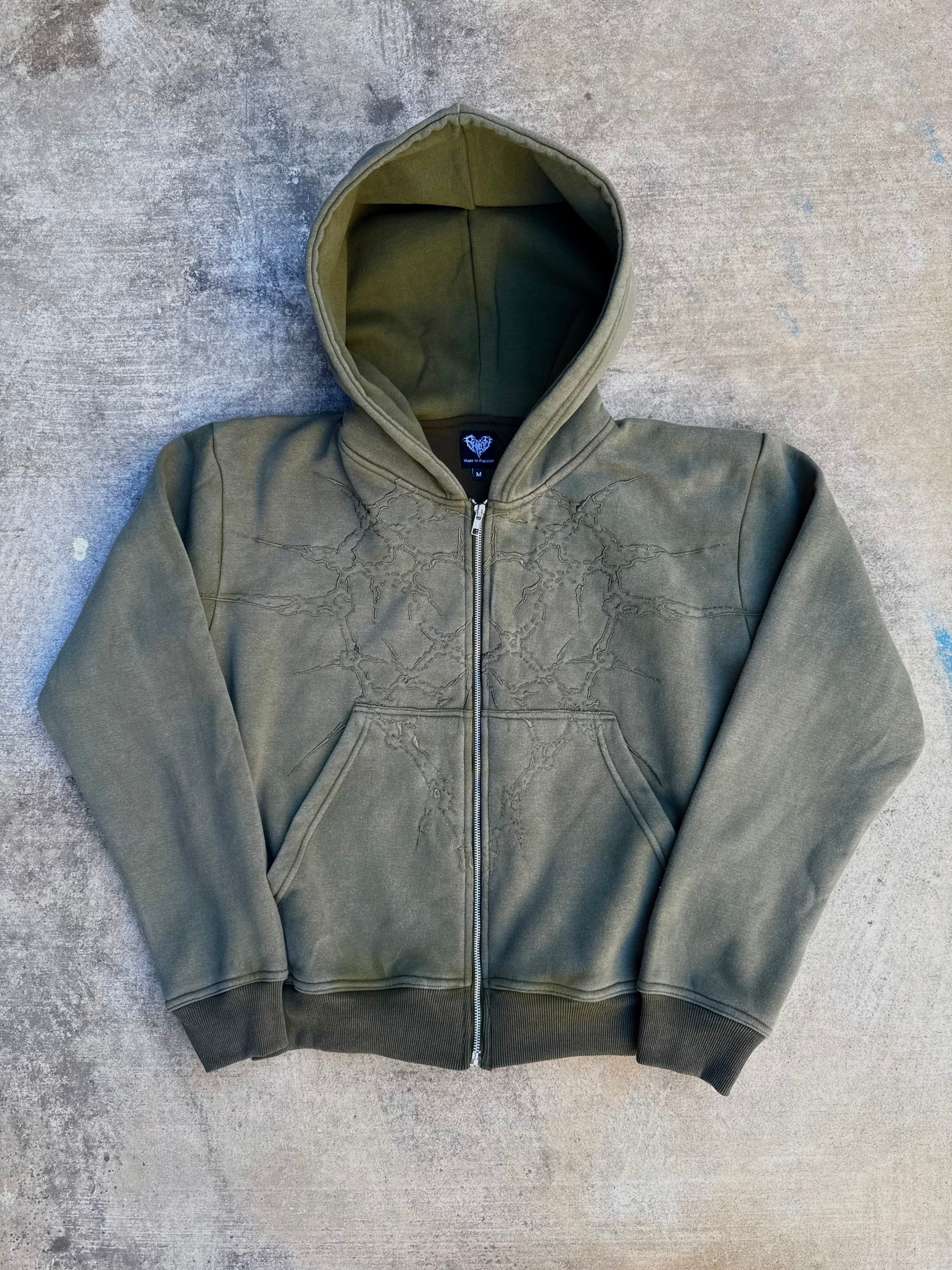 “Half a Million” Embroidery Zip-Up
