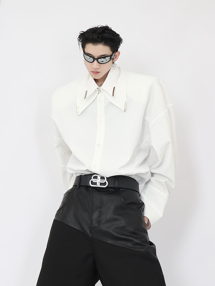 Double White Shirt-IYAMIUIO