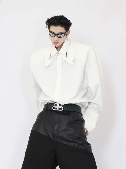 Double White Shirt-IYAMIUIO