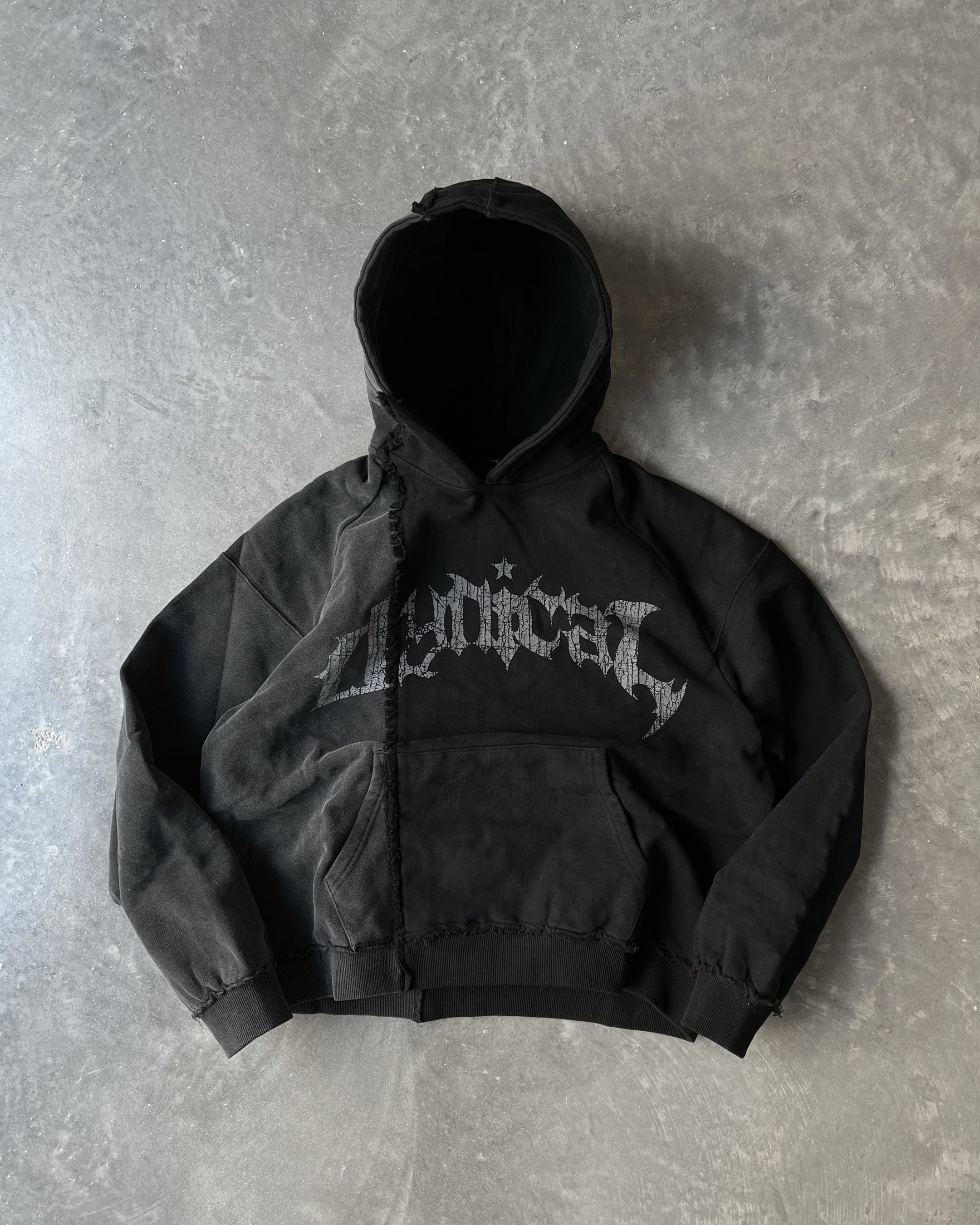 SPLIT PULLOVER (NOIR/COAL)-IYAMIUIO