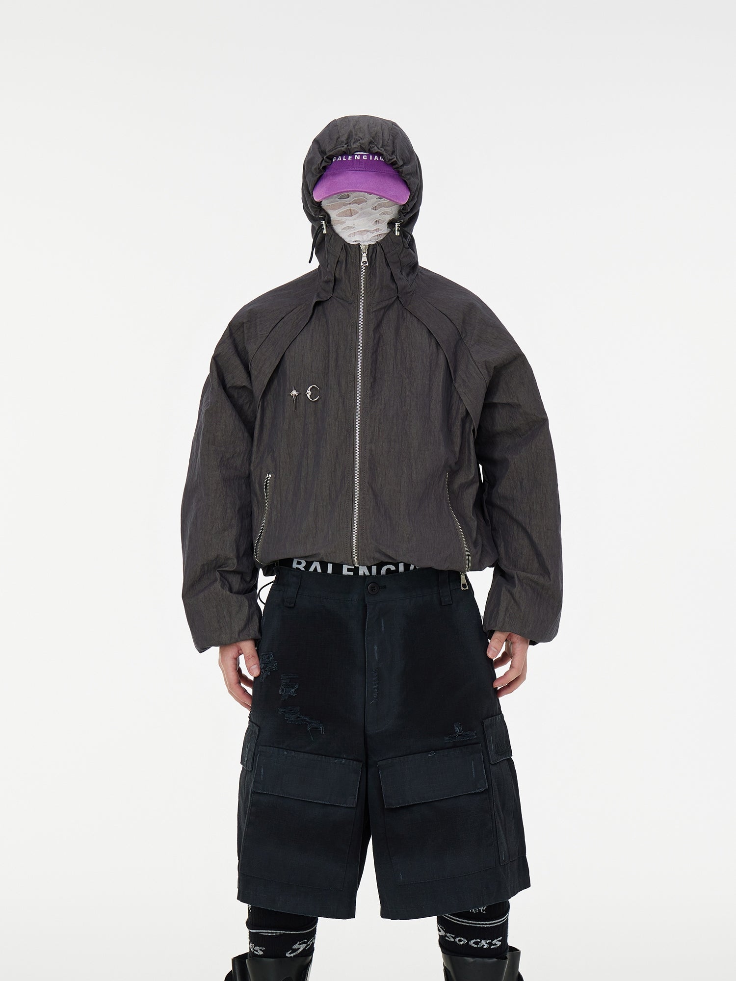 【24s Sep.】Washed Distressed Metal Decoration Jacket-IYAMIUIO