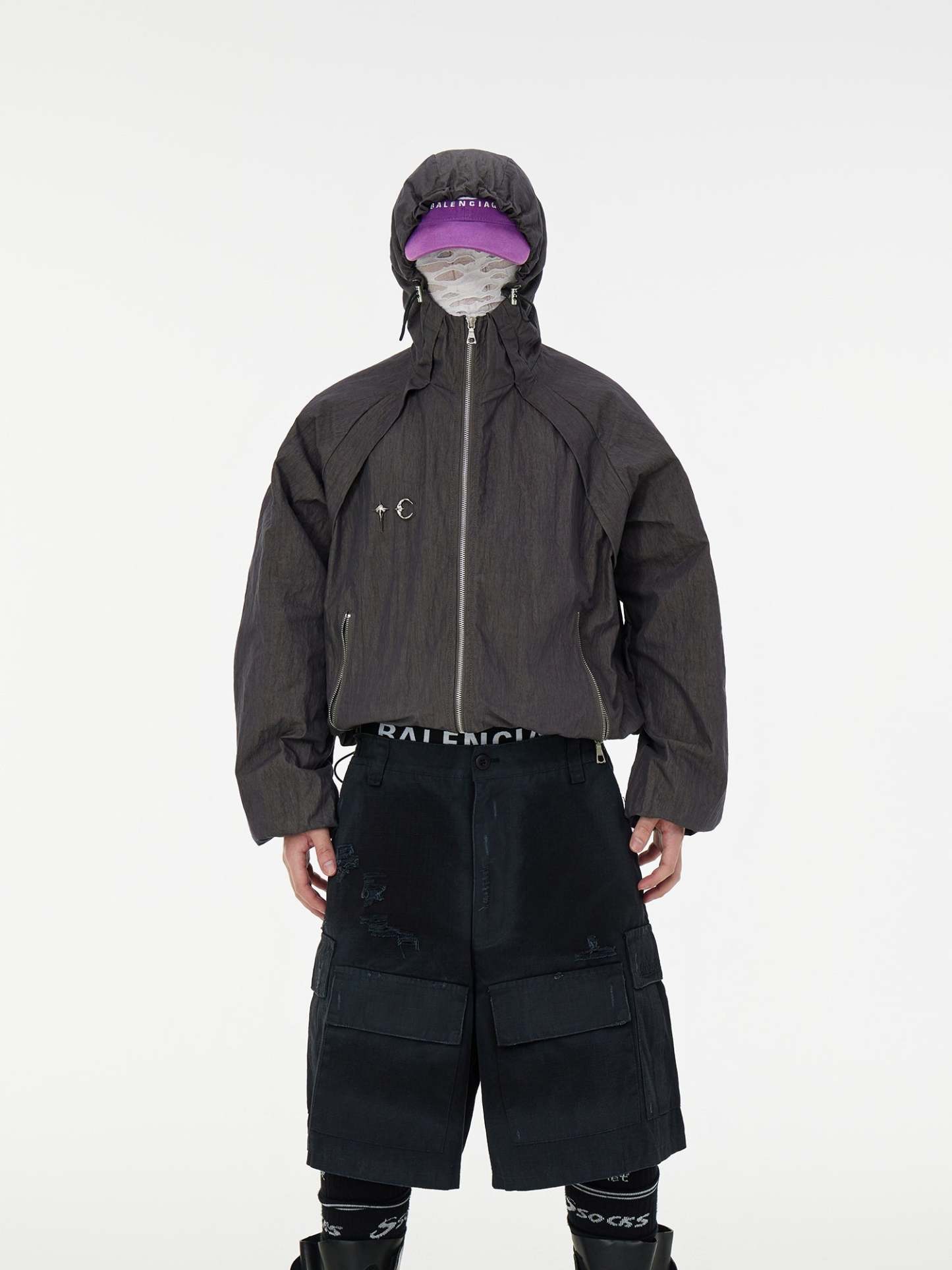 【24s Sep.】Washed Distressed Metal Decoration Jacket-IYAMIUIO