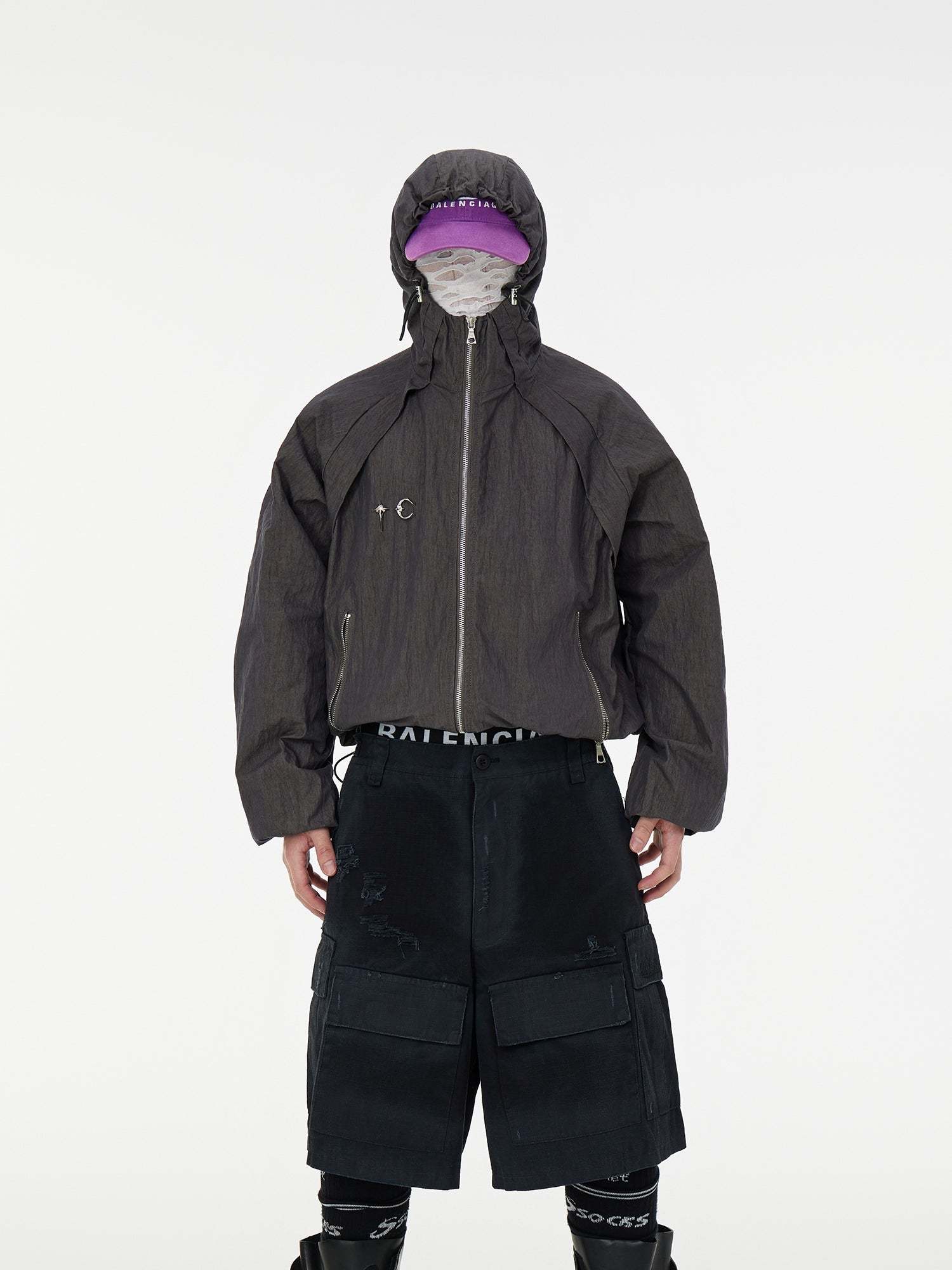 【24s Sep.】Washed Distressed Metal Decoration Jacket-IYAMIUIO