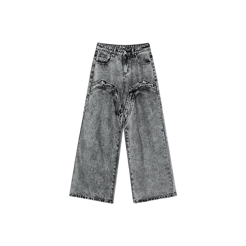 【24s March.】Retro Distressed Simple Denim Suit-IYAMIUIO