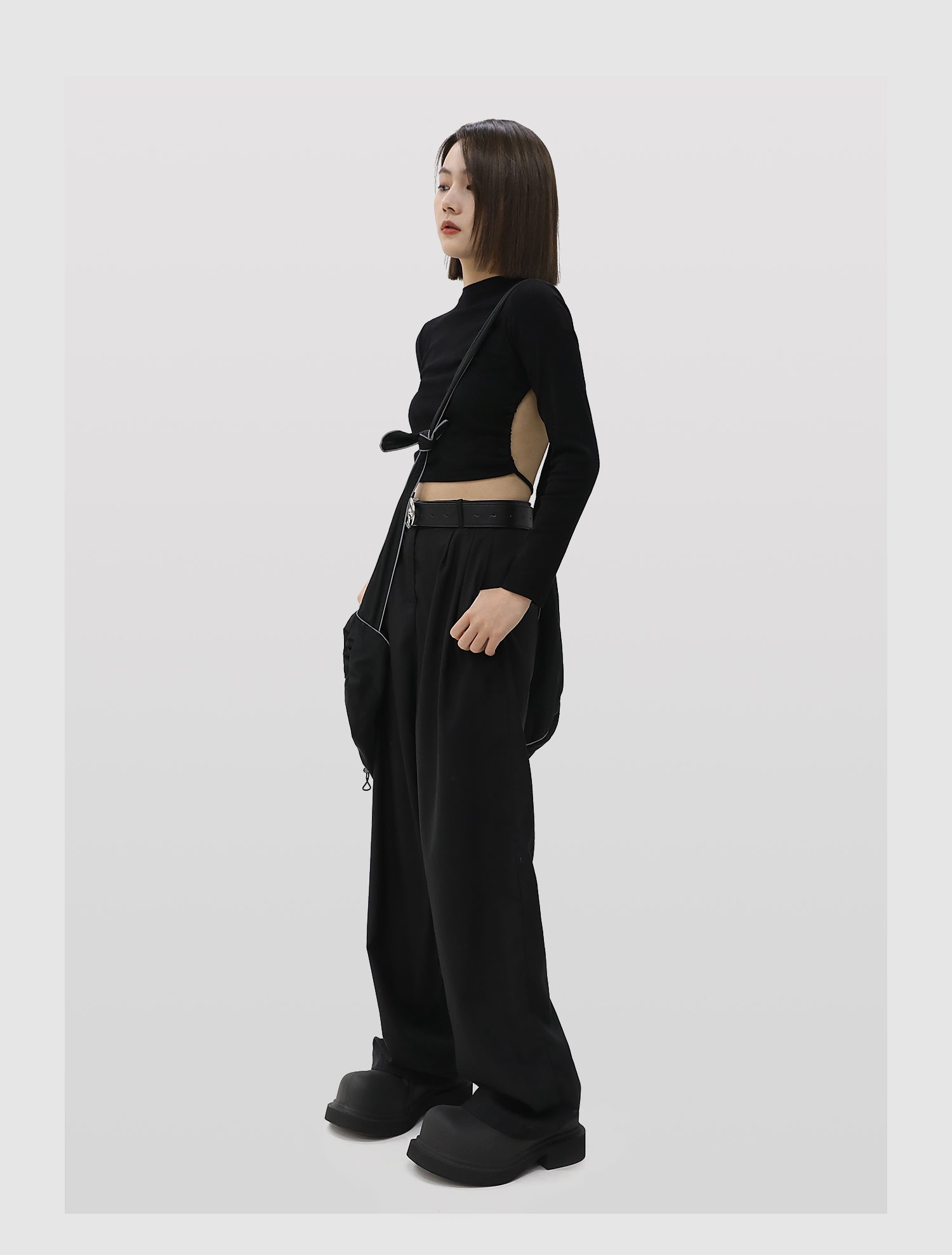 【New】Big Toe Platform Leather Shoes-IYAMIUIO