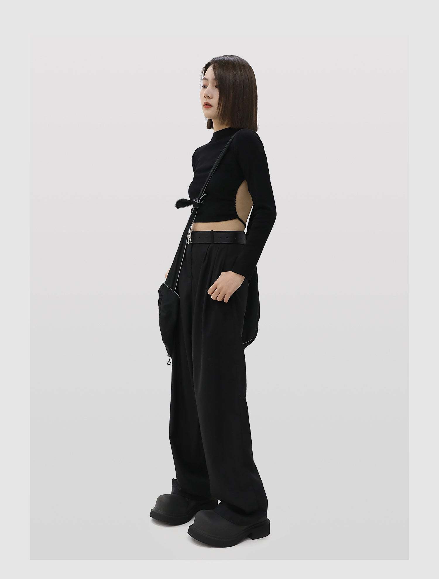 【New】Big Toe Platform Leather Shoes-IYAMIUIO