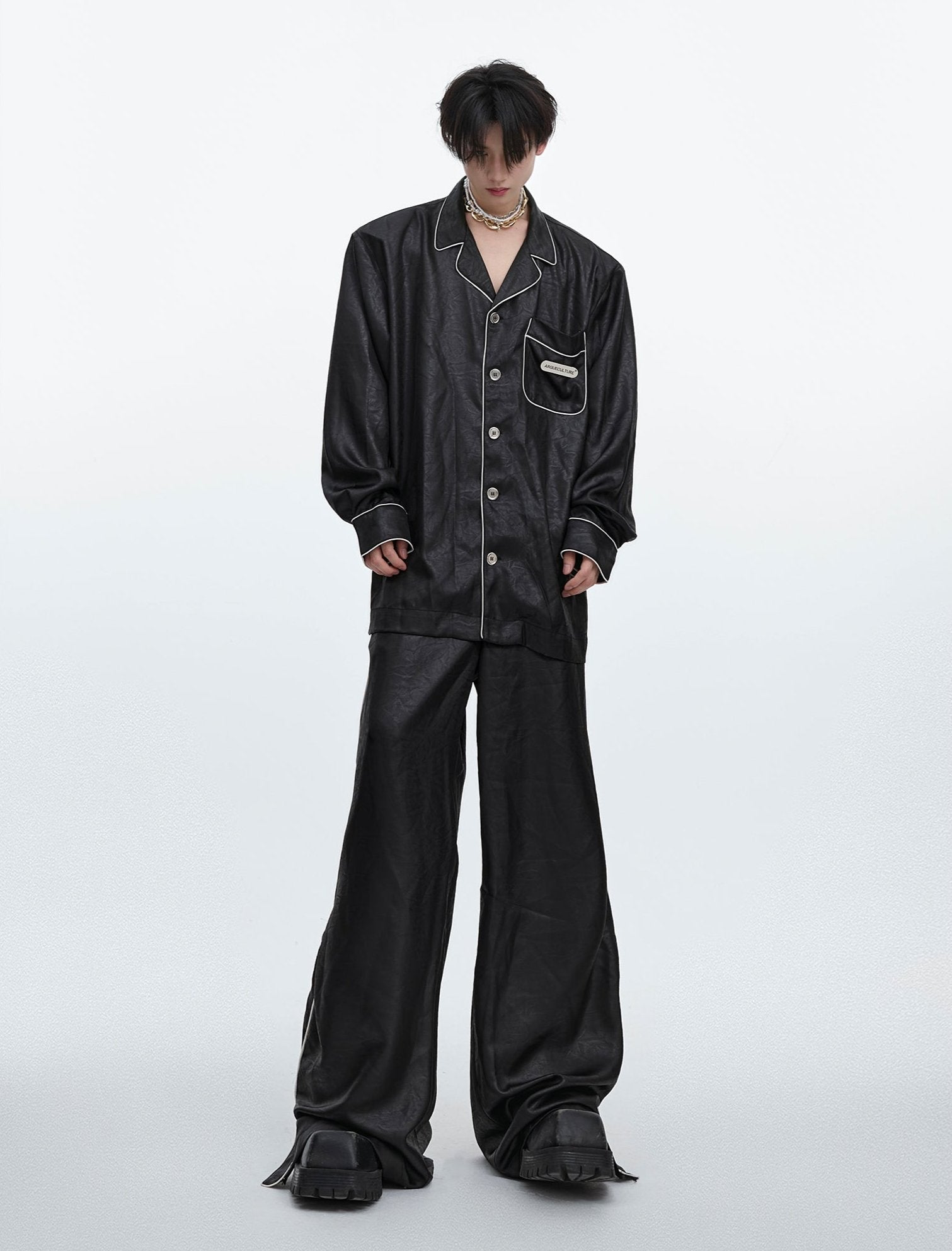 【24s Aug.】High-end Ice Silk Loungewear Pajamas Set-IYAMIUIO