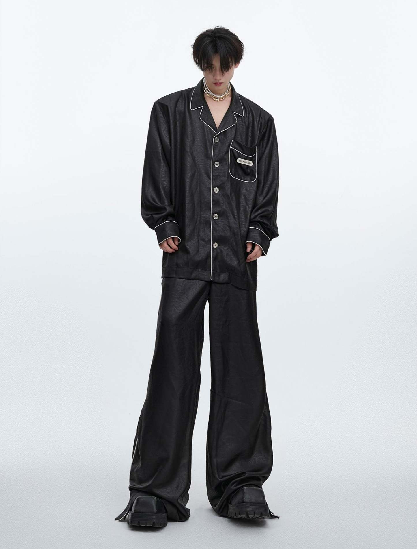 【24s Aug.】High-end Ice Silk Loungewear Pajamas Set-IYAMIUIO