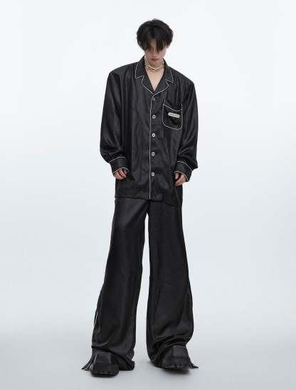 【24s Aug.】High-end Ice Silk Loungewear Pajamas Set-IYAMIUIO