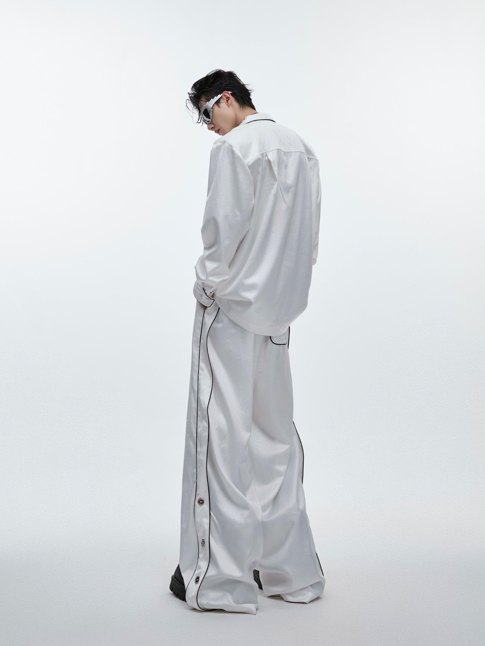 【24s Aug.】High-end Ice Silk Loungewear Pajamas Set-IYAMIUIO