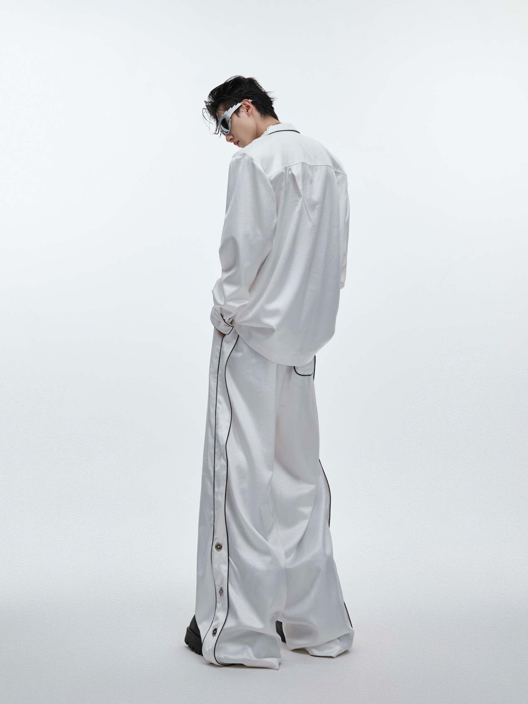 【24s Aug.】High-end Ice Silk Loungewear Pajamas Set-IYAMIUIO
